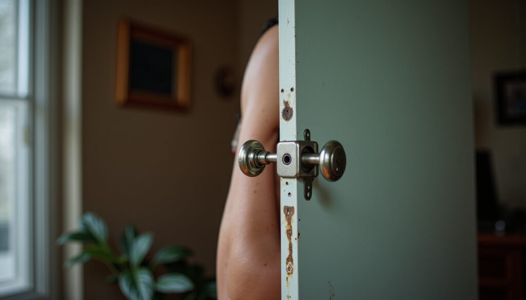 Réparer une porte qui frotte : astuces simples sans démonter l’encadrement complet