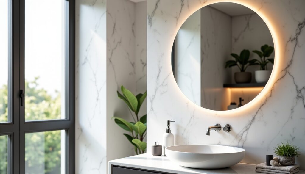 Miroir LED pour salle de bain : conseils pour choisir la forme, la taille idéale et l'emplacement parfait