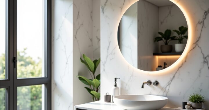 Miroir LED pour salle de bain : conseils pour choisir la forme, la taille idéale et l’emplacement parfait