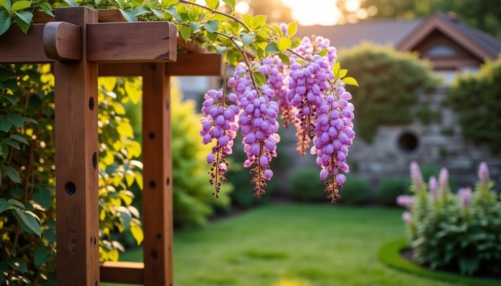 Créer un support idéal pour votre glycine : conseils pratiques et choix des matériaux