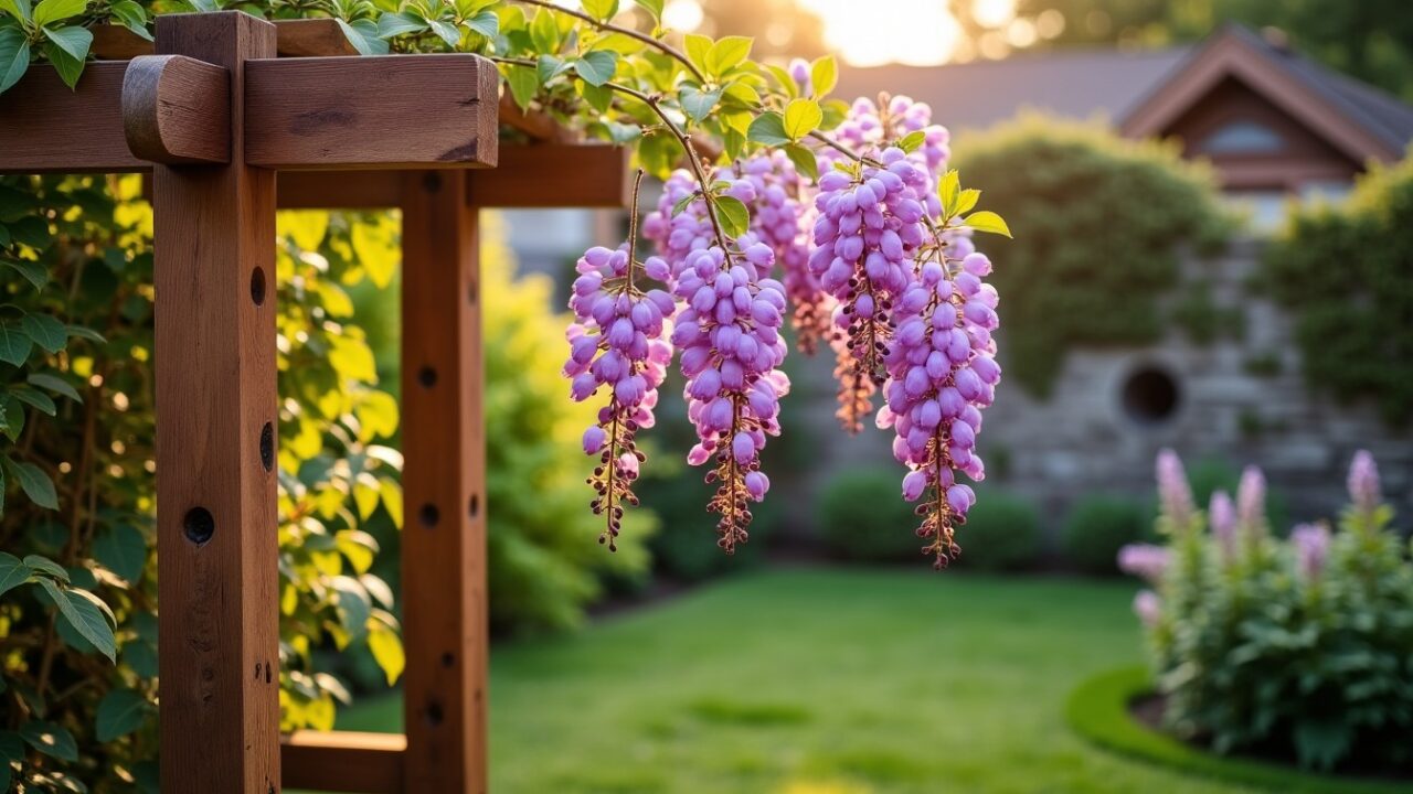 Créer un support idéal pour votre glycine : conseils pratiques et choix des matériaux