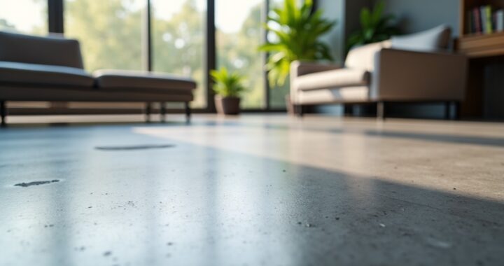 Sol en béton ciré appliqué avec colle à carrelage : un avis sincère sur cette méthode innovante