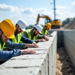 Guide complet sur la fondation des murs de soutènement : dimensions, calculs et techniques de mise en œuvre