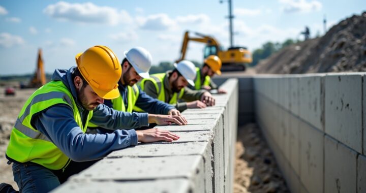Guide complet sur la fondation des murs de soutènement : dimensions, calculs et techniques de mise en œuvre