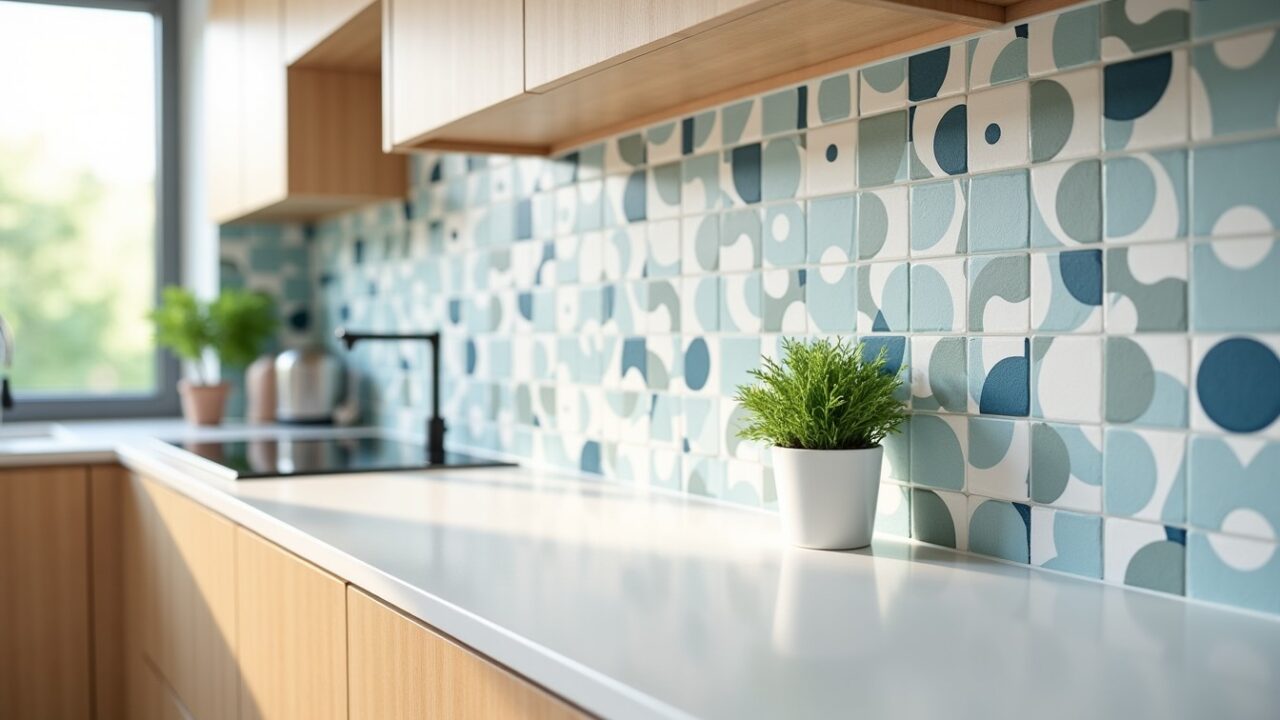 Donnez un coup de jeune à votre cuisine sans retirer l’ancien carrelage grâce à nos stickers innovants
