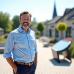 Maël de Calan explore les nouveaux équipements innovants du bourg de Peumerit