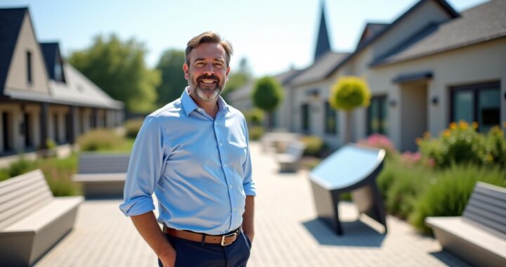 Maël de Calan explore les nouveaux équipements innovants du bourg de Peumerit