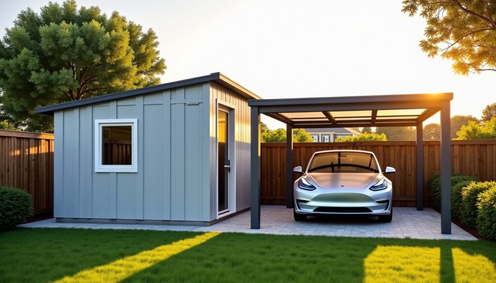 Abri de jardin et carport : des structures semblables aux fonctions clairement différenciées