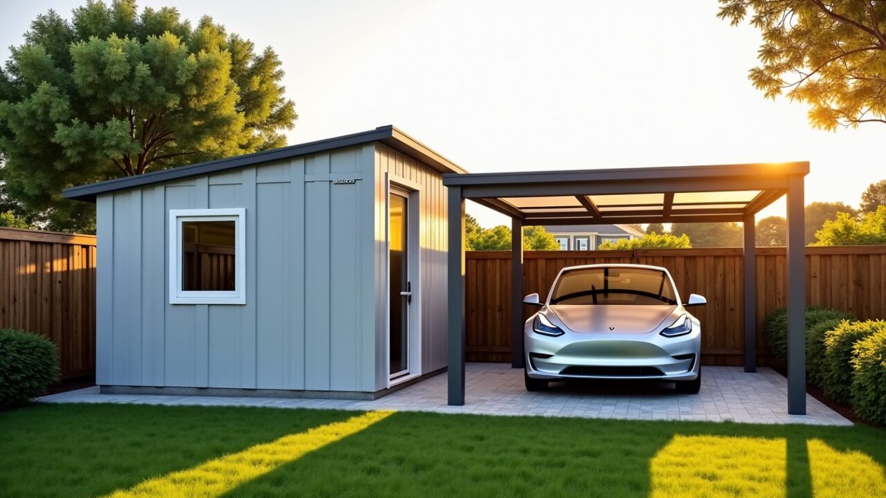 Abri de jardin et carport : des structures semblables aux fonctions clairement différenciées