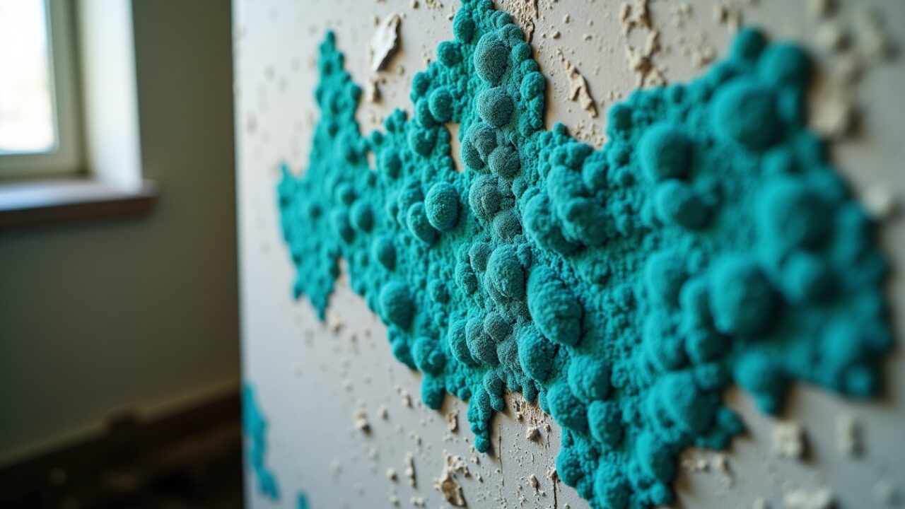 Moisissure bleu-vert : ce que cache réellement cette trace sur vos murs
