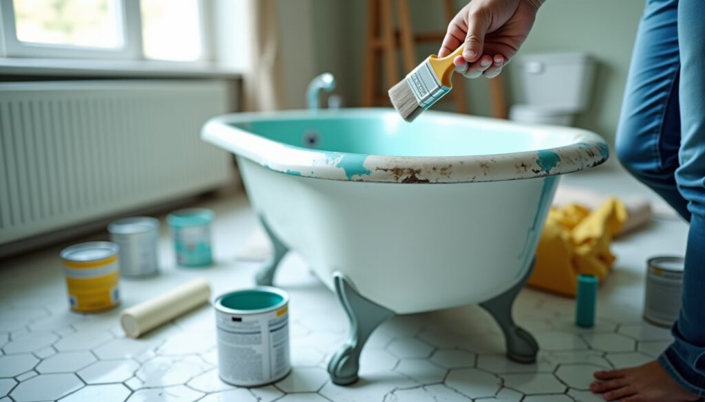 Peindre une baignoire : astuce économique ou cauchemar en perspective ?