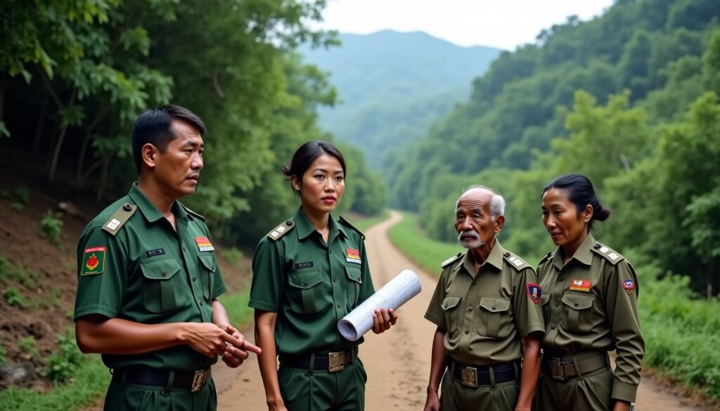 Route Giăng Màn : les gardes-frontières de Hà Tĩnh initient un projet clé pour ouvrir les villages Chứt isolés