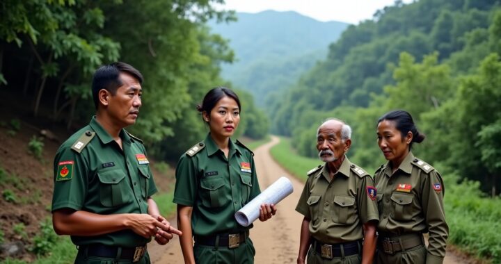 Route Giăng Màn : les gardes-frontières de Hà Tĩnh initient un projet clé pour ouvrir les villages Chứt isolés
