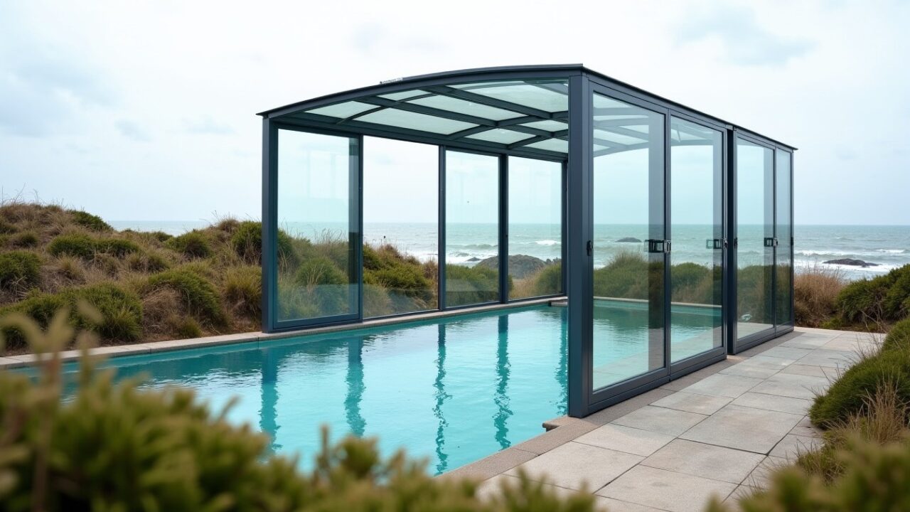 Abri de piscine en zones venteuses : comment choisir la résistance idéale sans risque d&rsquo;erreur