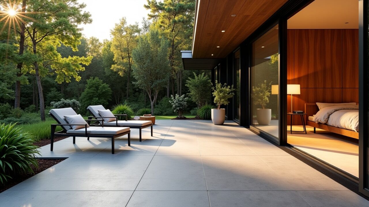 Carrelage de terrasse en 2027 : quand le grand format floute les limites entre intérieur et extérieur