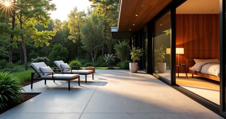 Carrelage de terrasse en 2027 : quand le grand format floute les limites entre intérieur et extérieur