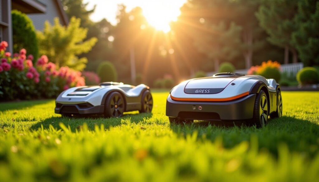 Robot tondeuse Kress vs Husqvarna : quel choix s'impose pour votre jardin ?
