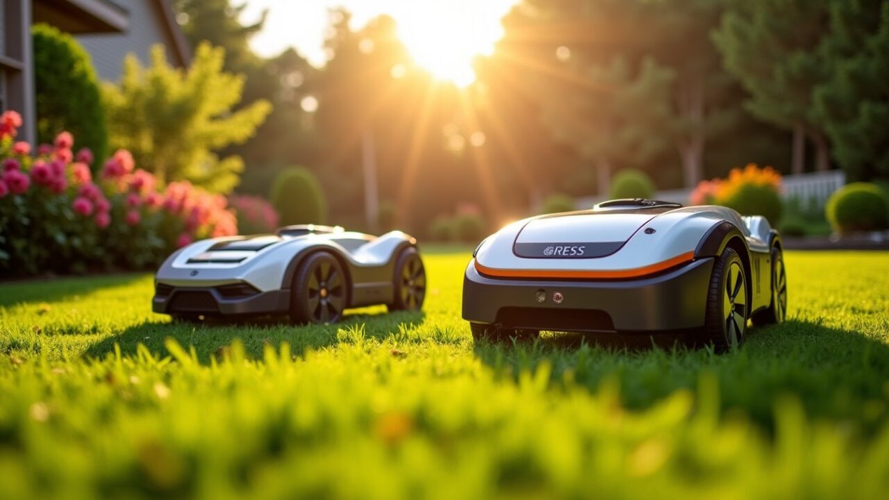 Robot tondeuse Kress vs Husqvarna : quel choix s&rsquo;impose pour votre jardin ?